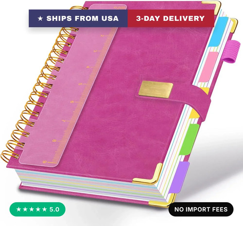 Subject spiral notebook with - 5,