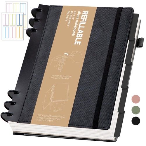 Refillable notebooks for work - for,