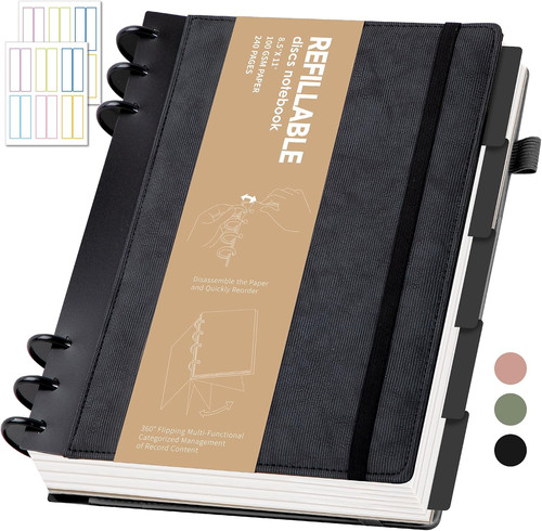 Refillable notebooks for work - for,