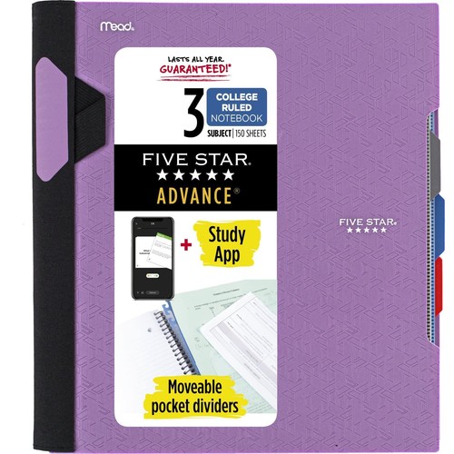 Three subject spiral notebook - spiral,