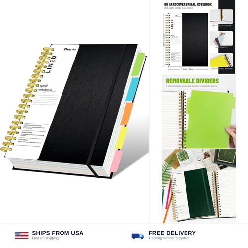 Hardcover spiral notebook with - spiral,
