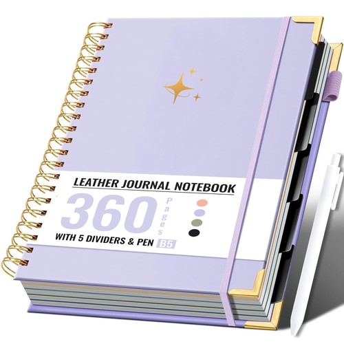 Leather subject notebook - 5,