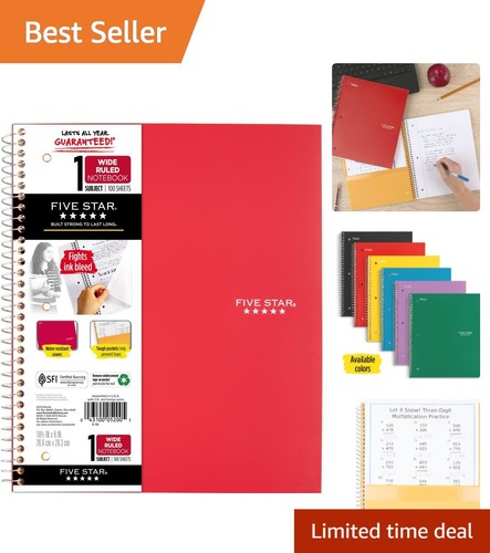 Spiral notebook with pocket - spiral,