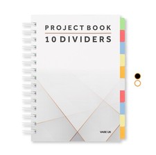 A5 Project Notebook with 10
