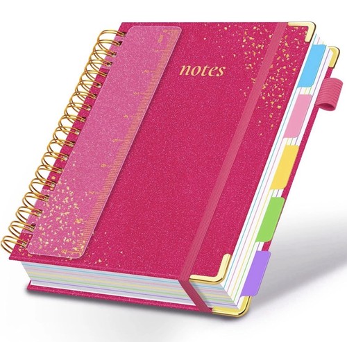 Hardcover spiral notebook with - hardcover,