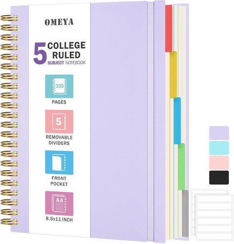 Spiral notebook 11 5 - 8.5", x