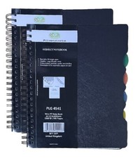 2 x A4 Subject Notebook with 4