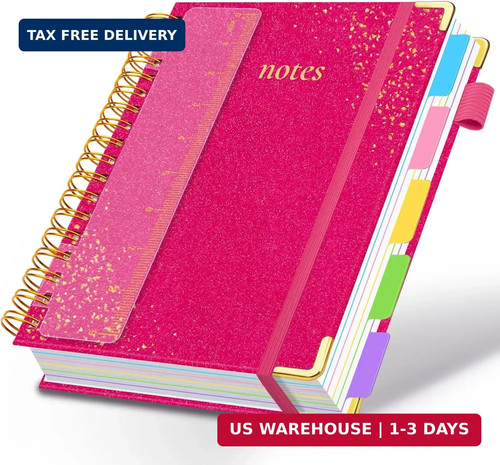Hardcover spiral notebook with - spiral,