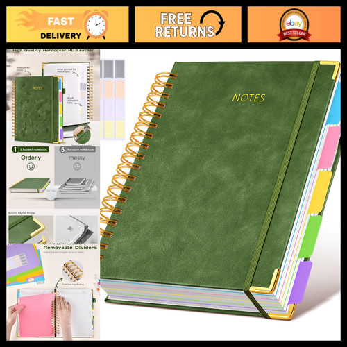 Large subject hardcover - 5-subject,