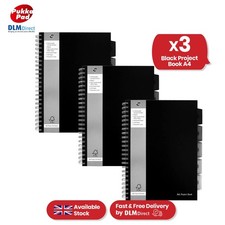 3x PUKKA PAD A4 Project Book