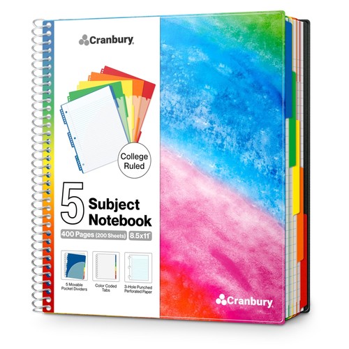 Cranbury subject notebook - cranbury, 5-subject