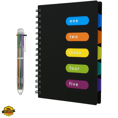 Spiral notebook with - notebook,