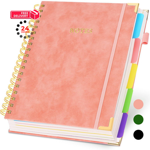 Hardcover spiral notebook with - spiral,