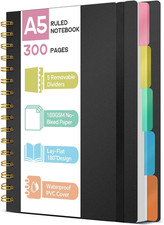 A5 Notebook with Dividers -