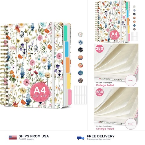 Large spiral lined notebooks - large,