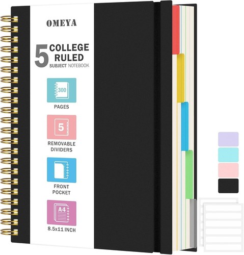 Spiral notebook 11 - spiral, 8.5"