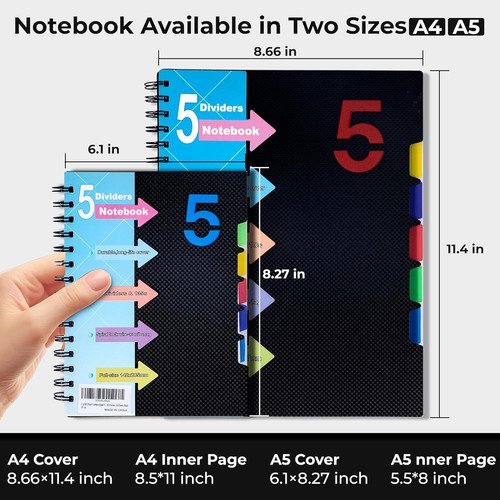 Subject notebook with - subject,