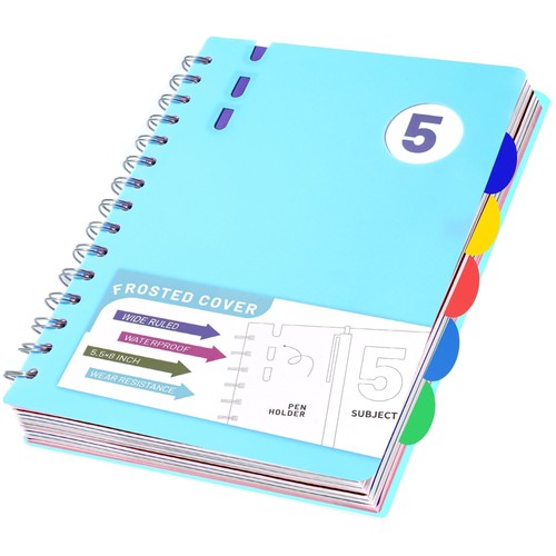 Spiral notebook with dividers - spiral,