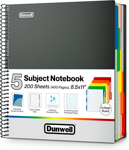 Subject notebook college - 5-subject, notebook,