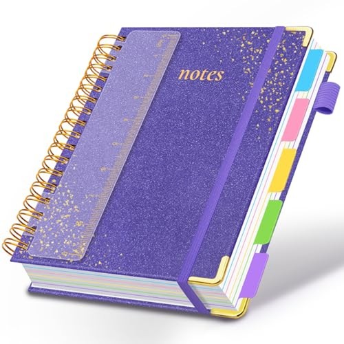 Hardcover spiral notebook with - hardcover,